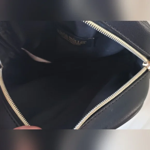 Olivia Miller Black White Strips Crossbody Shoulder Bag - Picture 6 of 6